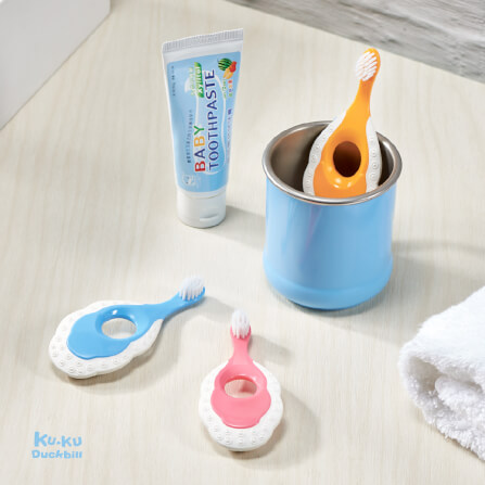 แปรงสีฟันเด็ก KUKU DUCKBILL สีส้ม_3